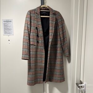 Checkered Women's Coat